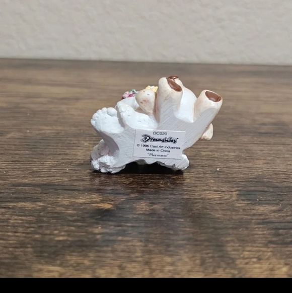 1996 Vintage Dreamsicles Playmates Angel Cherub Holding Teddy Bear Figurine - Picture 11 of 12